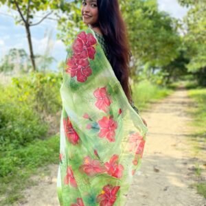 জবা  সেমি মসলিন